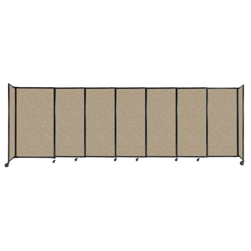 Cloison portative coulissante en tissu StraightWall, H 60 po x l 186 po x P 1 po, Bleu poudre