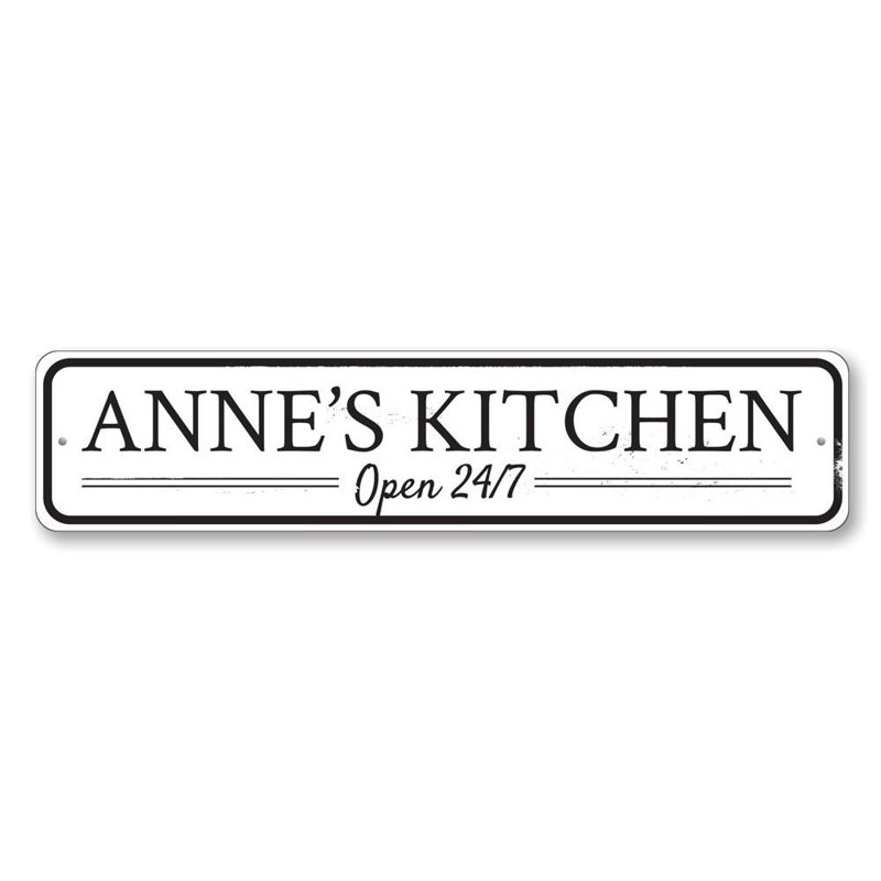 Plaque de cuisine ouverte en aluminium, H 4 po x l 18 po x P 0,04 po