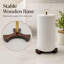 Iron and Solid Wood Paper Towel Holder