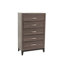 Grande commode simple en chêne gris rustique