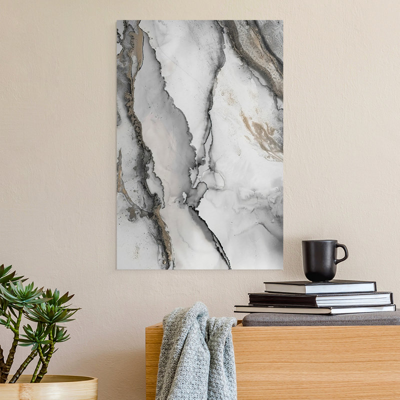 «Abstract Ink Fantasy I», impression sur toile seulement - non encadrée, H 48 po x l 32 po