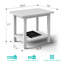 Ensemble de chaises berçantes 3 pièces Hdpe pour l'extérieur avec table d'appoint-1269844456