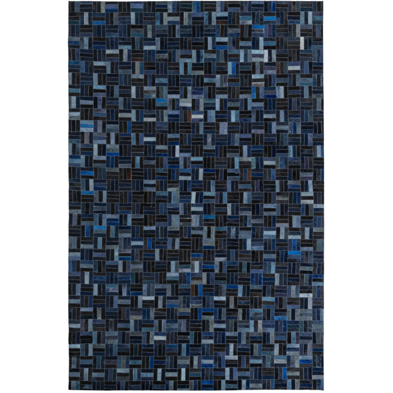 Tapis bleu foncé Jed