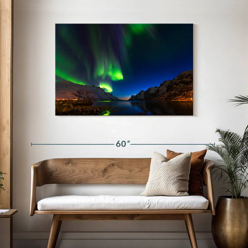 Alvord Ersfjord Northern Lights, H 30 po x l 45 po