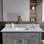 48" White Carrara Marble Backplash For Vanity Sink Top