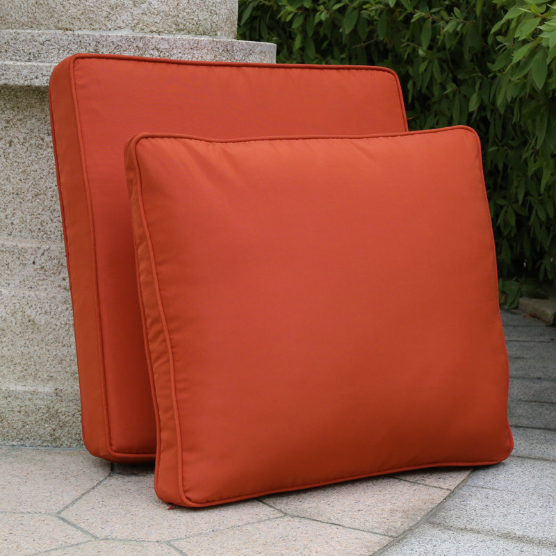 Outdoor 4'' Seat / Back Cushion, Red