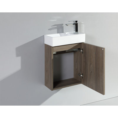 Ensemble de meuble-lavabo simple mural 24 po Quamae