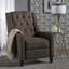 Chaise à dossier en tissu Classic Coffee