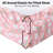 HLC.ME Pink Rainbow Printed Kids Bed Sheets - 3 Piece Patterned Bed Sheet Set - Wrinkle Resistant & Ultra Soft - Fits Mattresses up to 15 Inches Deep - Twin-123227526-123227529