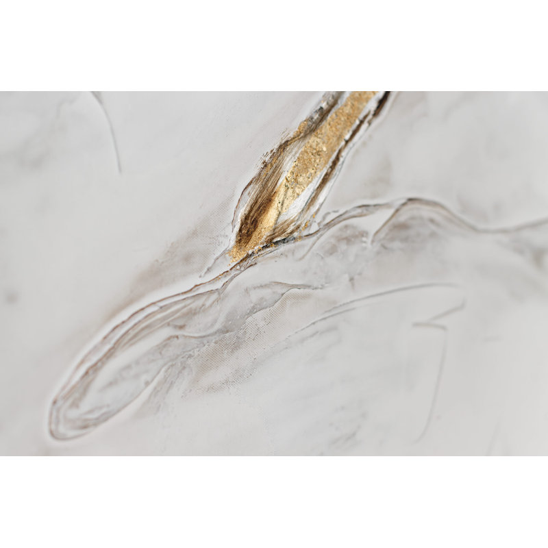 Handgemalt Leinwandbild Gold Layer
