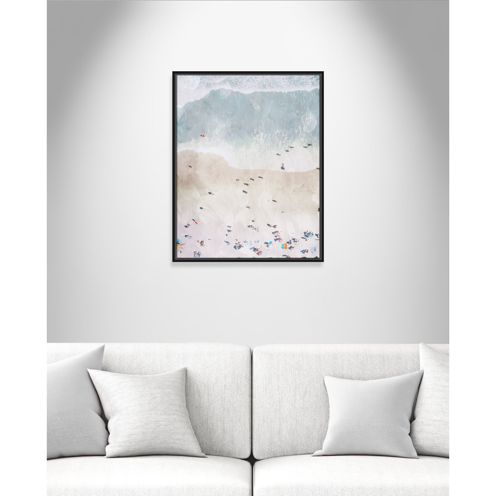 Beaching Out I Print by Milli Villa, 23.5'' W x 29.5'' H, Black Floater