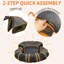 2 Panels Portable Playpen Enclosures with Tunnel for Pet