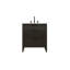 Meuble-lavabo simple 30 po en chêne chocolat-849997516-849997517