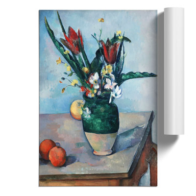 The Vase of Tulips by Paul Cezanne - Frameless Print
