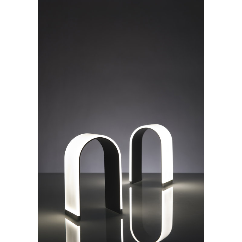 Mr. N LED Table Lamp, Metallic Black