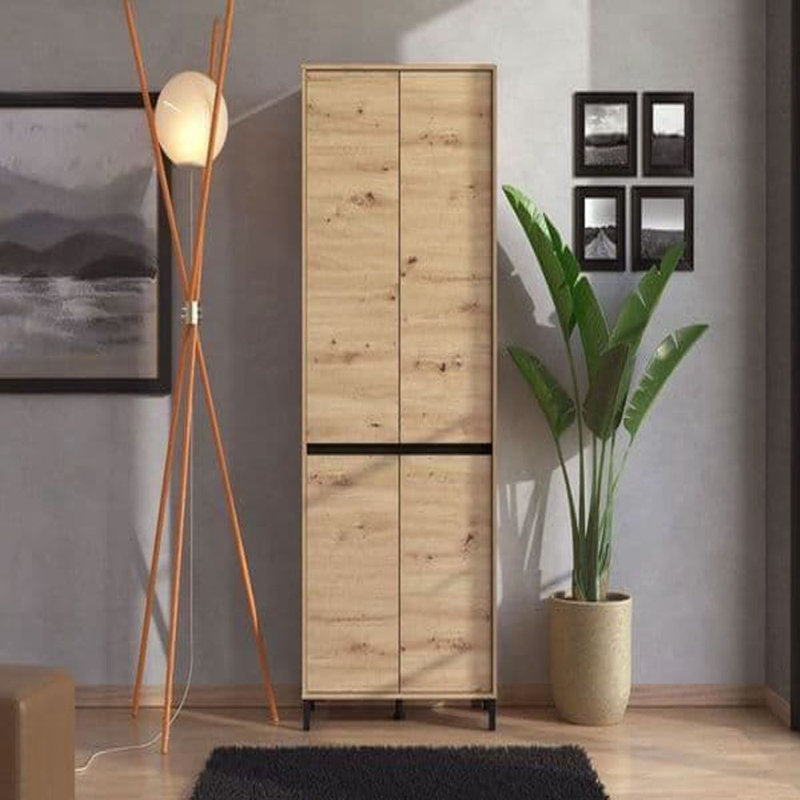 40 Pair Shoe Rack, Oak 
