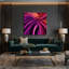 "Gradient Abstract 21", art mural sur toile mauve-1873947308