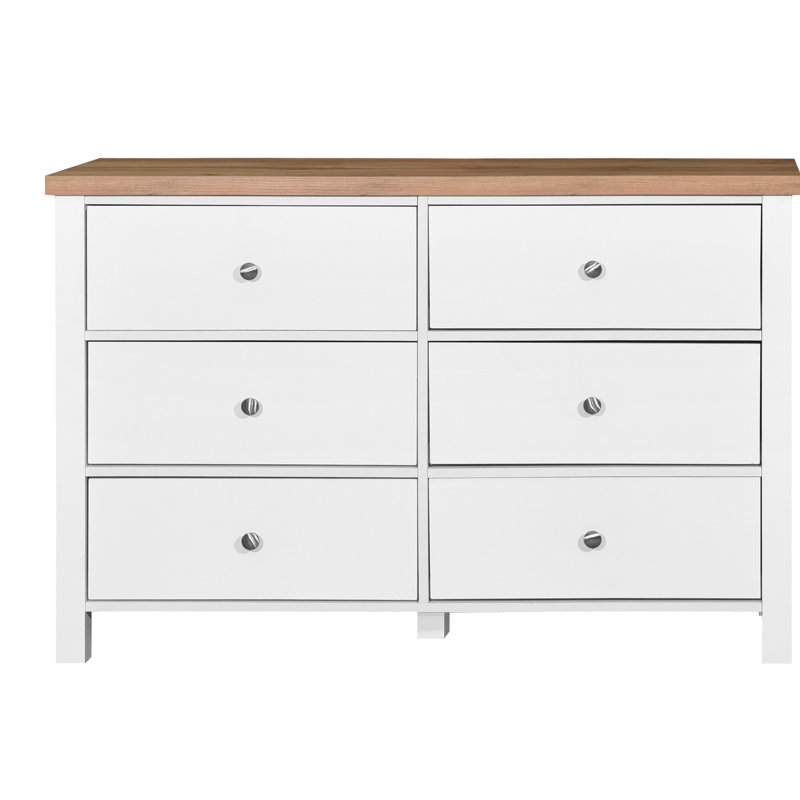 Katie 120cm W 6 - Drawer Chest of Drawers