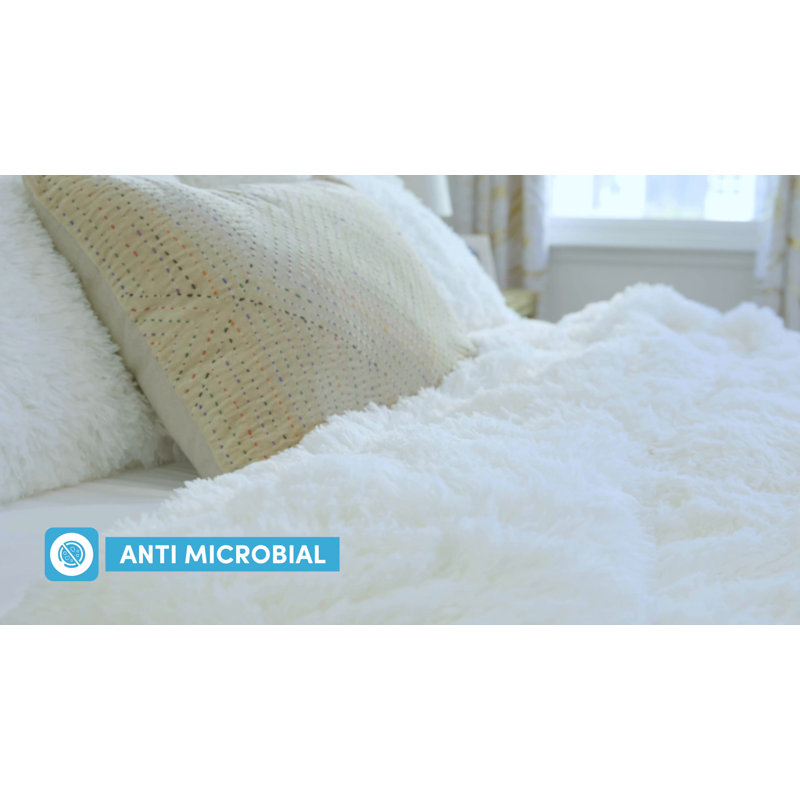 White Microfiber Twin Boho Floral Comforter Set