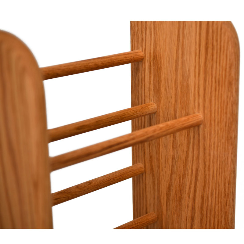 Dowel-Style Wooden CD Rack - 04 Series, Unfinished, 52.5" H x 12.5" W x 7.25" D