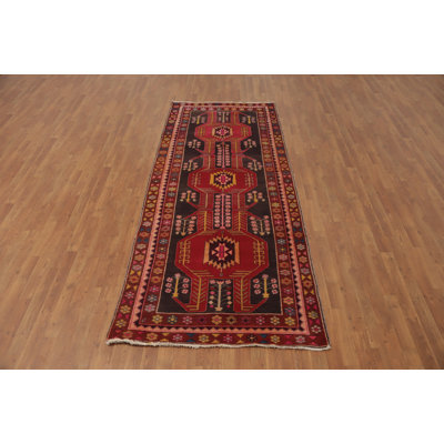 Handmade Wool Oriental Traditional Runner Rug 4x10