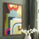 City of Rainbows II, reproduction encadrée - bois massif