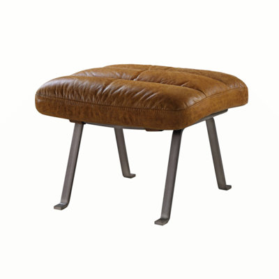 Leather Ottoman