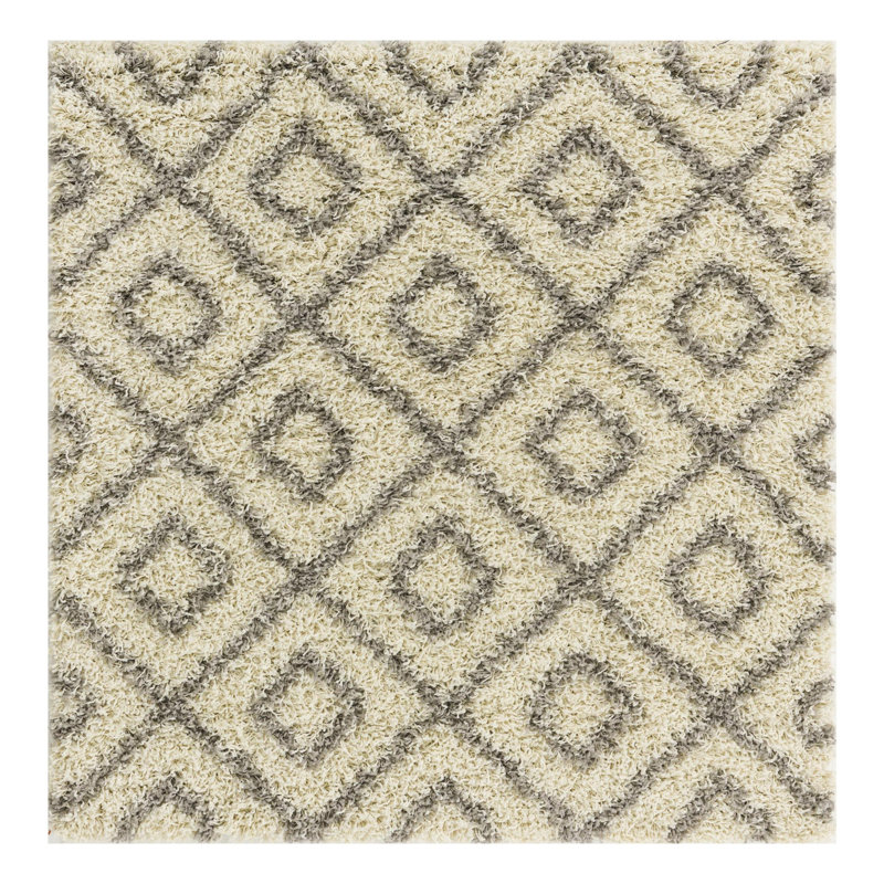 Aurin Geometric Indoor Rug, Square 4'