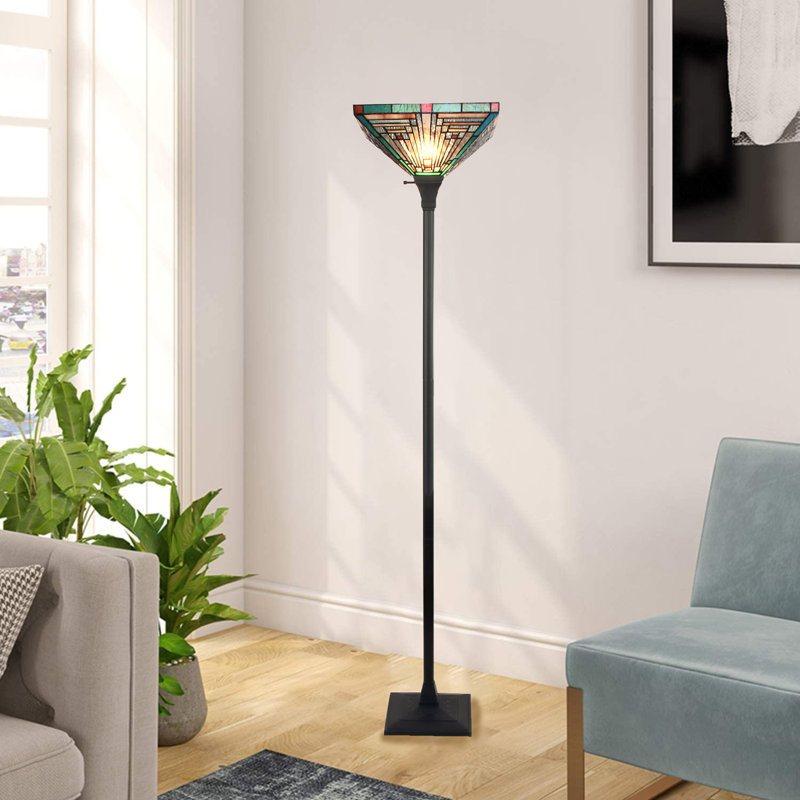 70'' Blackish Bronze Torchiere Floor Lamp
