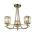 Antique Brass/Clear Glass