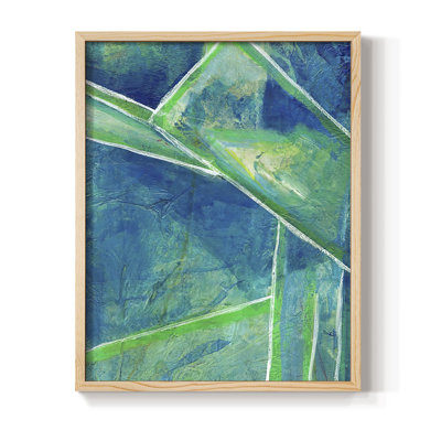 Impression encadrée GeometricInCoolIV - bois massif