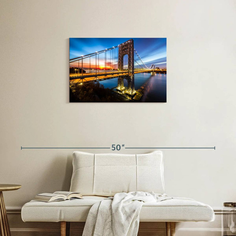 Lumières du pont Lilie George Washington, H 20 po x l 30 po