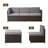 VanGogh 6 - Person Patio Conversation Set with Cushions-1174491193