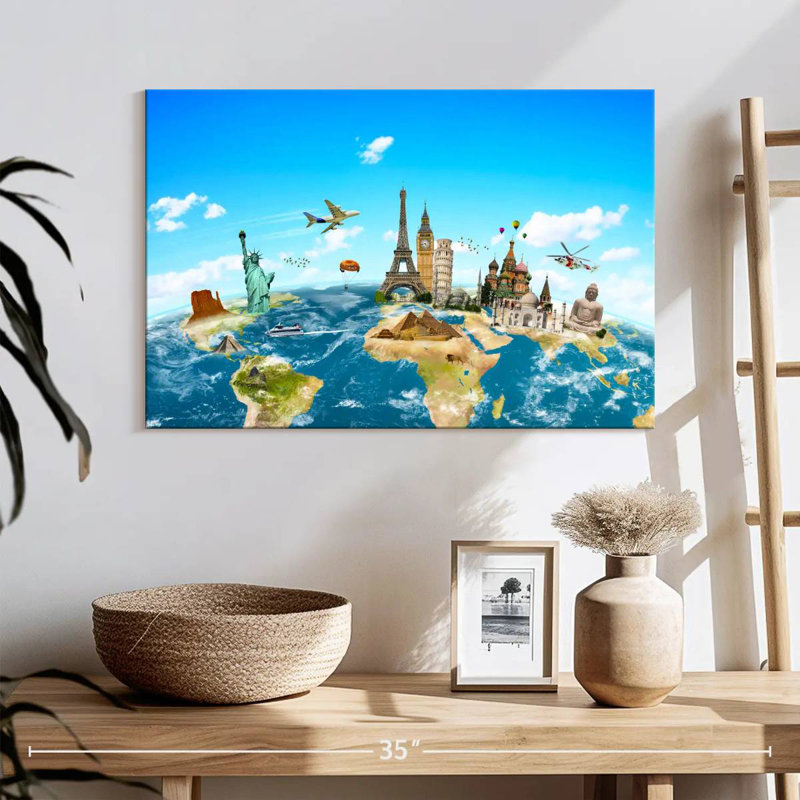 Senne Travel Monuments, 16" H x 24" W
