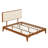 Platform Bed with Upholstered Headboard