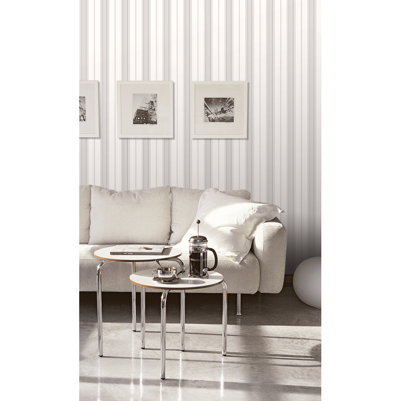 Rouleau de papier peint Smart Stripes 3, Gris