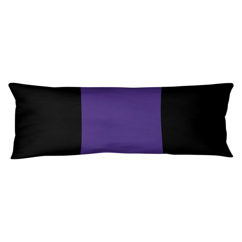 Polyester Medium Pillow, Black/Purple/Black, Alabama 