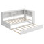 Lit de jour avec lit gigogne, armoires de rangement et ports USB-203912681