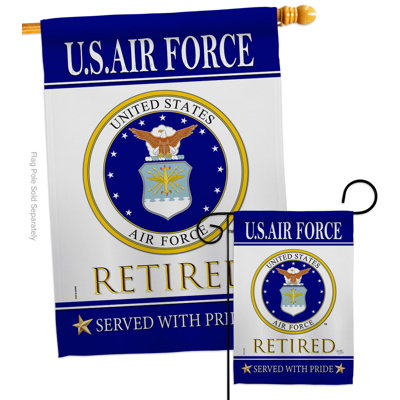 Drapeau de jardin en polyester 40 x 28 po US Air Force