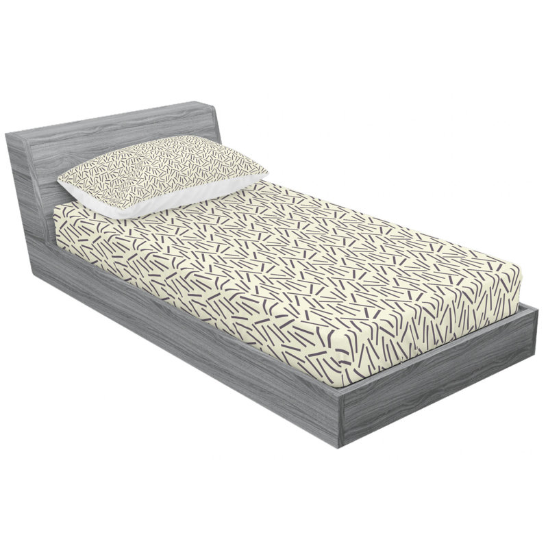 Microfiber Sheet Set, Twin Sheet Set with Fitted Sheet