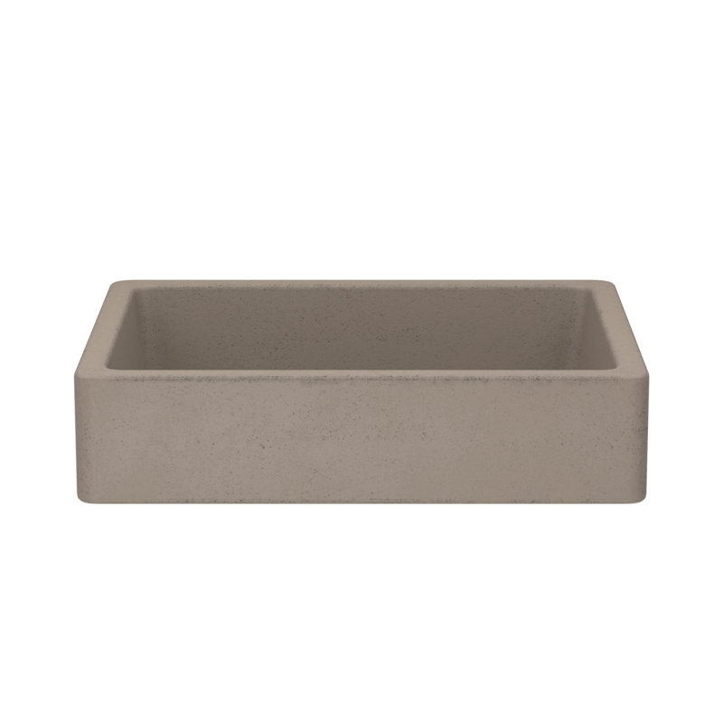 Nipomo Stone Handmade Rectangular Undermount Bathroom Sink, Earth