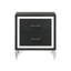 2 Drawers Modern Nightstand Bedside Table, Black