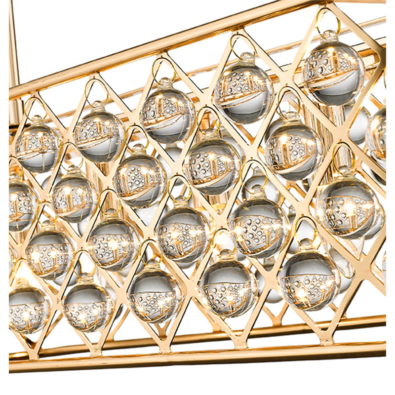 Katharine 5 - Light Metal Chandelier Pendant, Gold