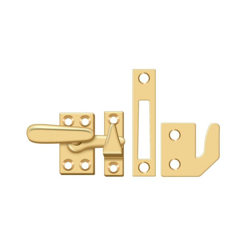 Hardware, PVD Polished Brass, 2" H x 1.9 W x 2" D