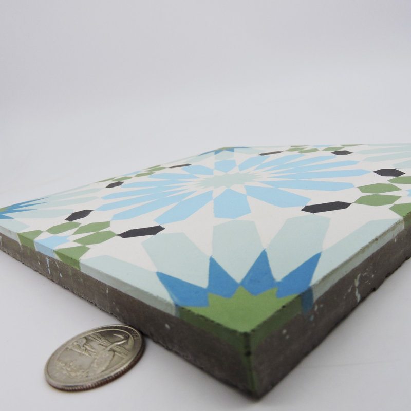 Alhambra 8 in. x 8 in. Honed Tile, Blue