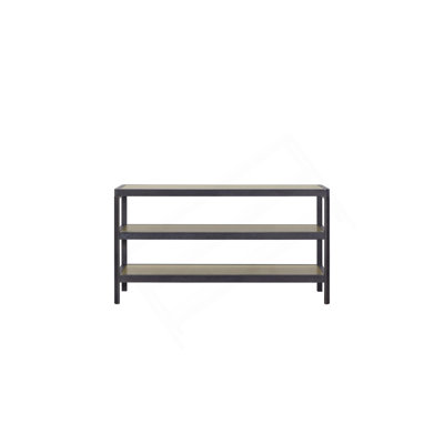 Console Table W/ Metal Insets