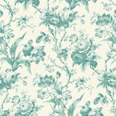French Country 8.23m x 68cm Matte Finish Wallpaper Roll