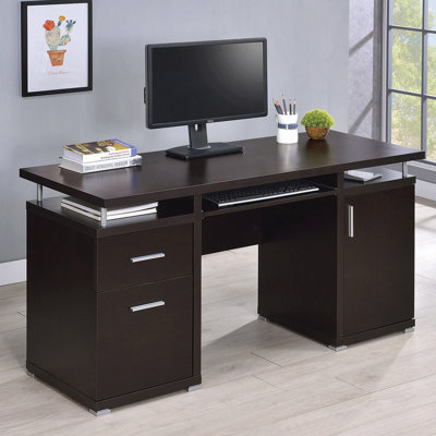 Computer Desk With 2 Drawers And Cabinet