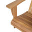 Ensemble de 5 chaises Adirondack d'extérieur en teck Grade A (4 chaises + 1 table d'appoint)