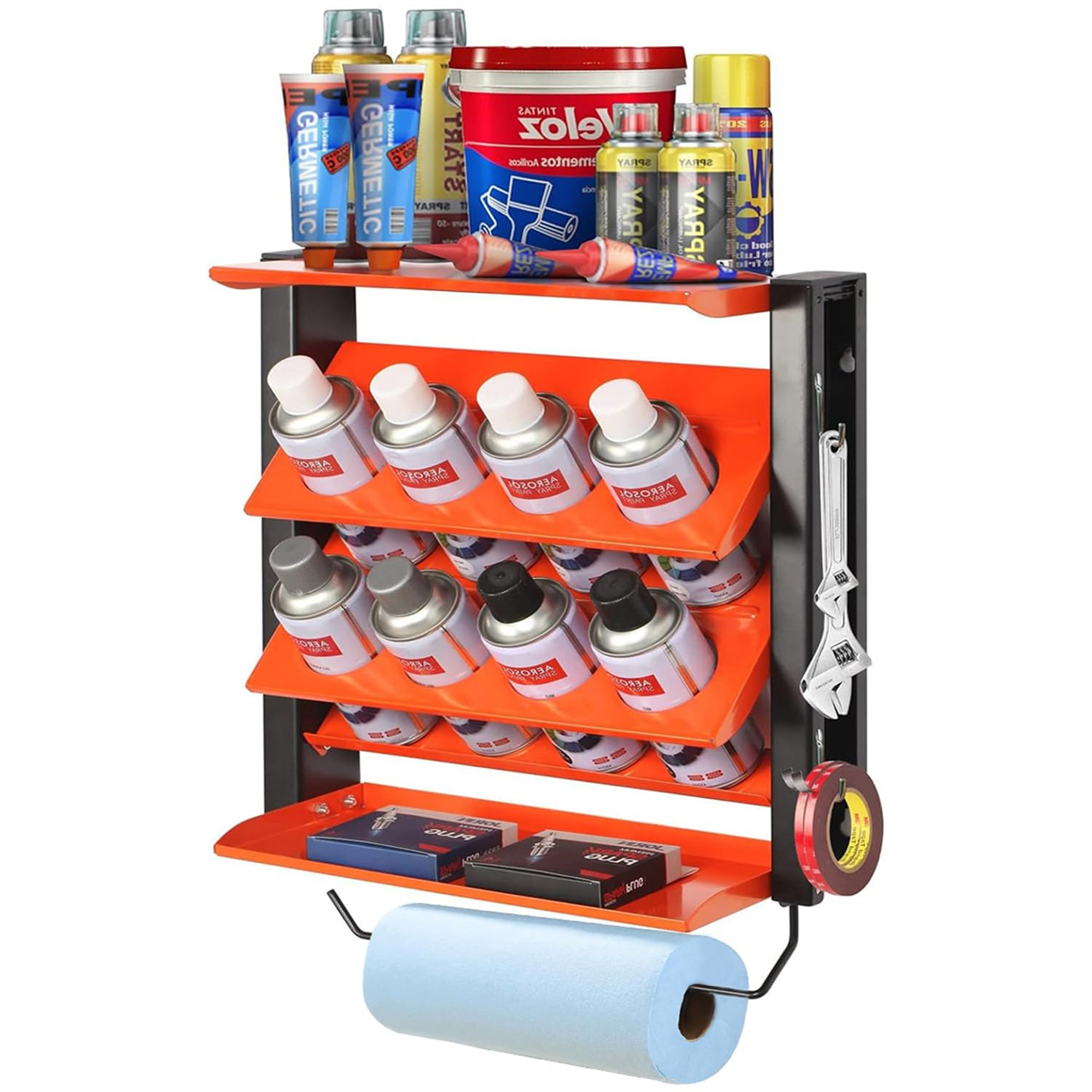 Liquid Paint Racks Brayden Studio® Garage Paint Bottle Storage Rack | Wayfair